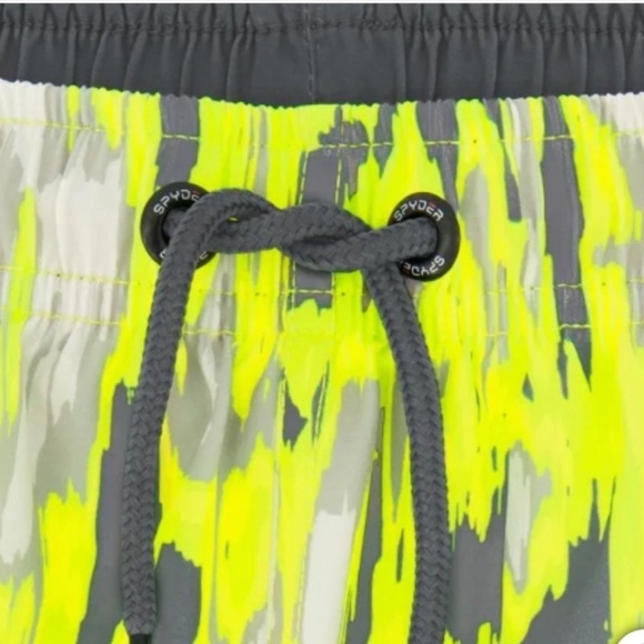 Spyder Youth Bright Green 2-piece Swim Set/ Rash Guard and Shorts | NEW/NWT!!🌊 - Picture 5 of 9